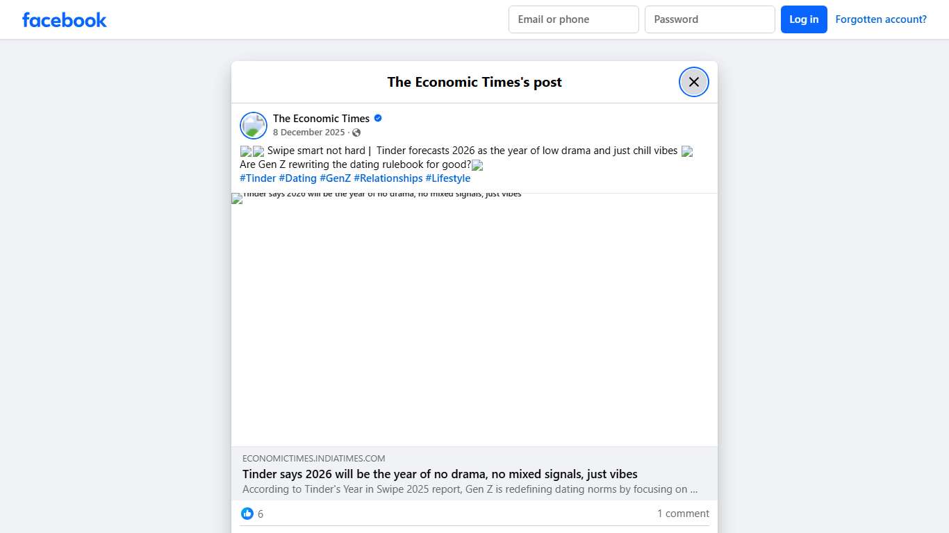 💘📱 Swipe smart not hard Tinder... - The Economic Times Facebook